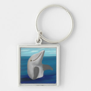 Dolphin Ocean Silver Sleutelhanger