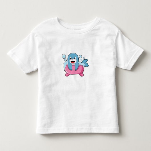Dolphin on Bathtub Kinder Shirts (Voorkant)