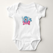 Dolphin on Bathtub Romper (Voorkant)