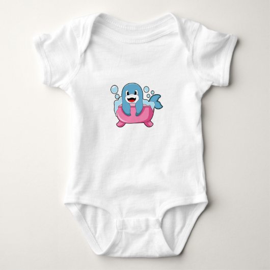 Dolphin on Bathtub Romper (Voorkant)