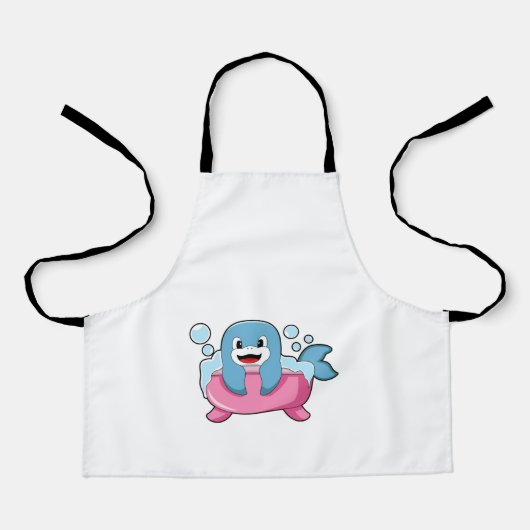 Dolphin on Bathtub Schort (Voorkant)