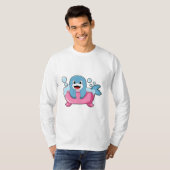 Dolphin on Bathtub T-shirt (Voorkant volledig)
