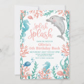 Dolphin onder de uitnodiging van het Zee van de ve (Voorkant)