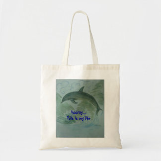Dolphin op haar plaats tote bag