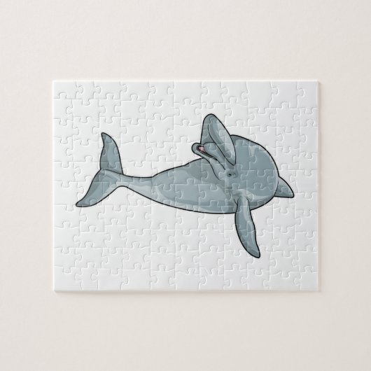 Dolphin op Hip Hop Dance Dab Legpuzzel (Horizontaal)