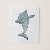 Dolphin op Hip Hop Dance Dab Legpuzzel (Verticaal)