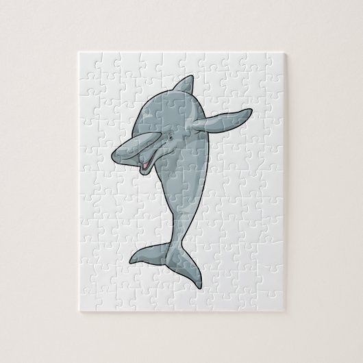 Dolphin op Hip Hop Dance Dab Legpuzzel (Verticaal)
