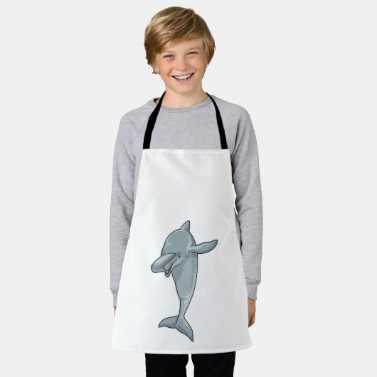 Dolphin op Hip Hop Dance Dab Schort (Gedragen)