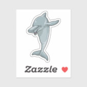 Dolphin op Hip Hop Dance Dab Sticker (Vel)