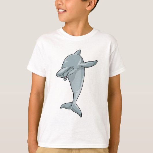 Dolphin op Hip Hop Dance Dab T-shirt (Voorkant)