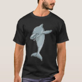 Dolphin op Hip Hop Dance Dab T-shirt (Voorkant)