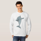 Dolphin op Hip Hop Dance Dab T-shirt (Voorkant volledig)
