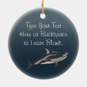 Dolphin Ornament, persoonlijk aangepast Dolphin Ar Keramisch Ornament (Achterkant)