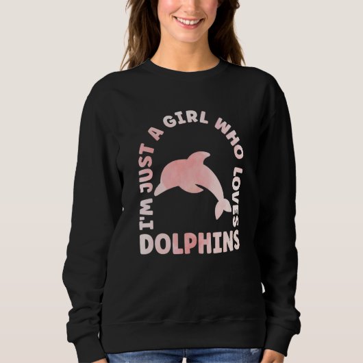 Dolphin Outfit for Dolphin Lovers Apparel Women Gi Trui (Voorkant)