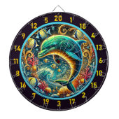 Dolphin Paradise Dartboard: Kustflair Dartbord (Voorkant)