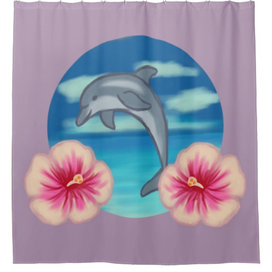 Dolphin Paradise Douchegordijn (Voorkant)