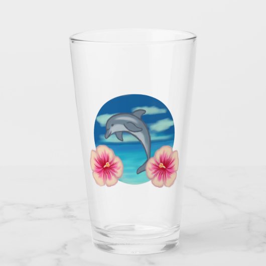 Dolphin Paradise Glas (Voorkant)