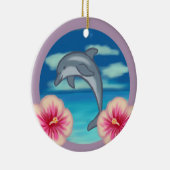 Dolphin Paradise Keramisch Ornament (Rechts)