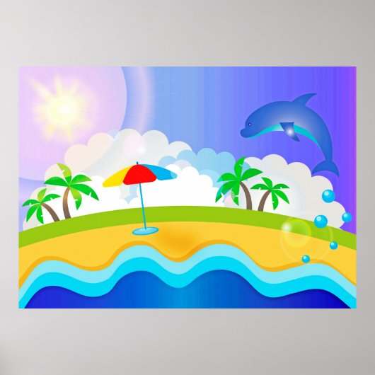 Dolphin Paradise Poster (Voorkant)