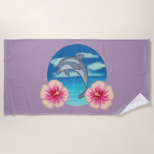 Dolphin Paradise Strandlaken (Voorkant)