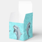 Dolphin Party Favor Box Zee Green met tekst Bedankdoosjes (Geopend)