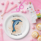 Dolphin Party Papieren Bordje (Feest)