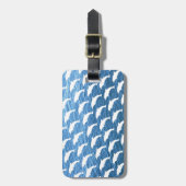 Dolphin Pattern Bagagelabel (Voorkant verticaal)