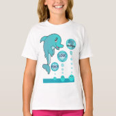 Dolphin Peace Dolphins Kinder T-shirt (Voorkant)