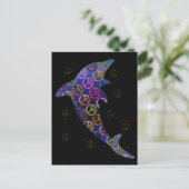 Dolphin Peace Donderdag Briefkaart (Staand voorkant)