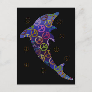 Dolphin Peace Donderdag Briefkaart