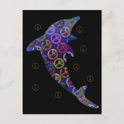 Dolphin Peace Donderdag Briefkaart (Voorkant)