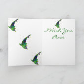 Dolphin Peace Friday Shell Wenskaart Kaart (Binnen)