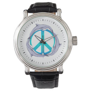 Dolphin Peace Horloge