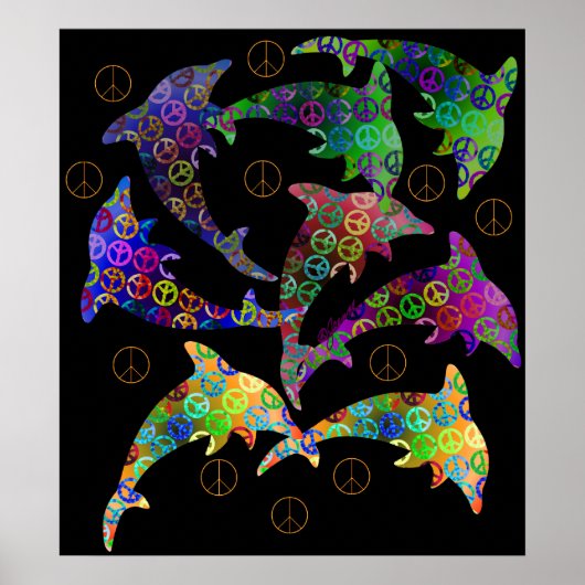 Dolphin Peace Pod Poster (Voorkant)