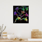 Dolphin Peace Pod Poster (Keuken)