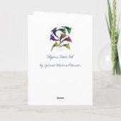 Dolphin Peace Pod Wenskaart Kaart (Achterkant)