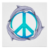 Dolphin Peace Poster (Voorkant)