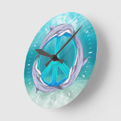 Dolphin Peace Ronde Klok (Hoek)