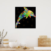 Dolphin Peace Sunday Print (Keuken)