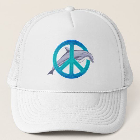 Dolphin Peace Trucker Pet (Voorkant)