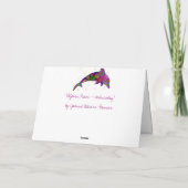 Dolphin Peace woensdag Wenskaart Kaart (Achterkant)