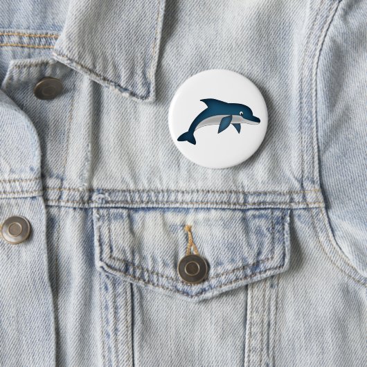 Dolphin Pin Ronde Button 5,7 Cm (In situ)