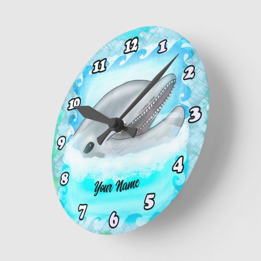 Dolphin Play Clock Ronde Klok (Hoek)