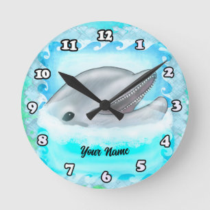 Dolphin Play Clock Ronde Klok