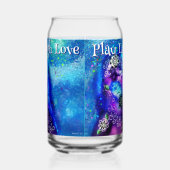 Dolphin Play Laugh Love Whimsical Painting Art  Blikvorm Glas (Rechts)