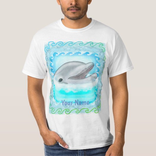 Dolphin Play  t-shirt (Voorkant)