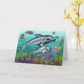 Dolphin Playground Kaart (Gele Bloem)