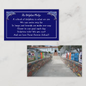 Dolphin Pledge - School Motto en Foto Visitekaartje (Voorkant / Achterkant)