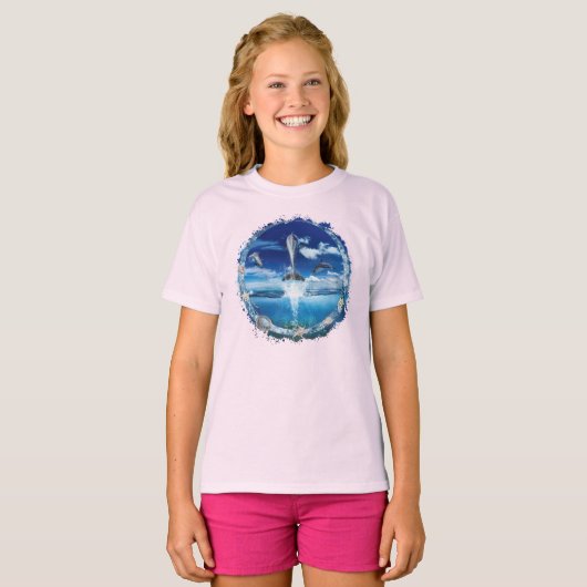 Dolphin Pod Cast Party T-shirt (Voorkant volledig)