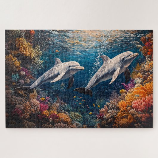 Dolphin Pod Coral Reef Legpuzzel (Horizontaal)